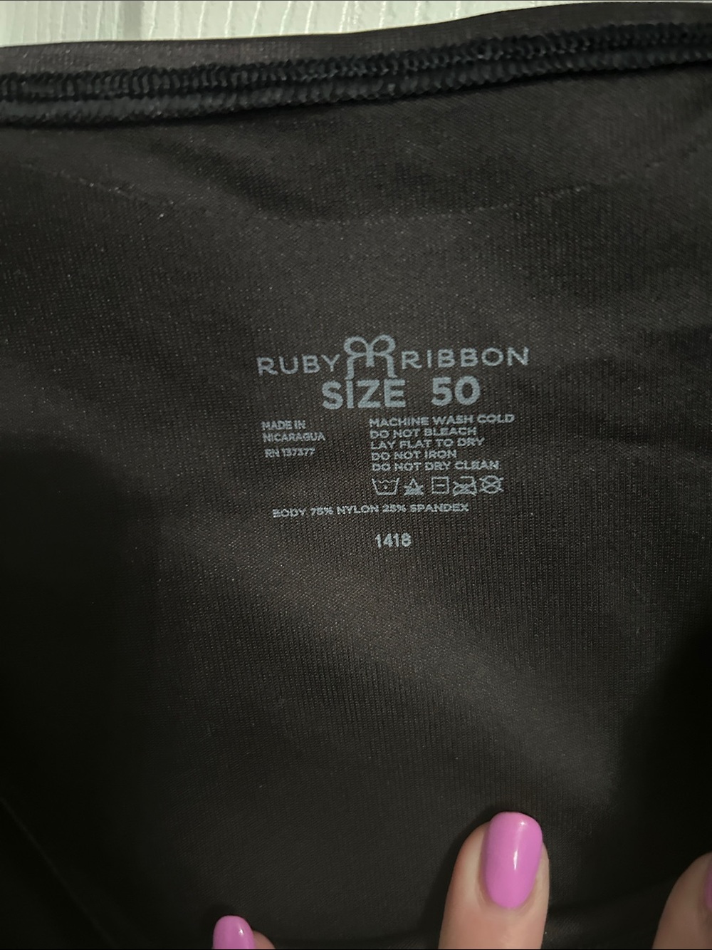 Ruby Ribbon Bra Tank Top - Picture 2 of 6